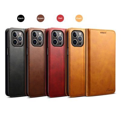 Ví da chính hãng Bao da điện thoại ODM / OEM Bao da Iphone sang trọng