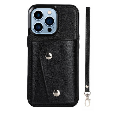 Vỏ túi điện thoại OEM Pu Vỏ điện thoại di động từ tính không thấm nước