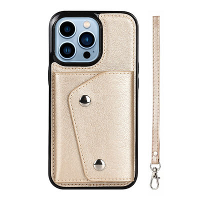 Vỏ túi điện thoại OEM Pu Vỏ điện thoại di động từ tính không thấm nước