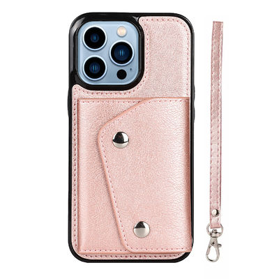 Vỏ túi điện thoại OEM Pu Vỏ điện thoại di động từ tính không thấm nước