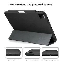 Ốp lưng bảo vệ Ipad chống sốc 12,9 inch Da PU nhiều góc