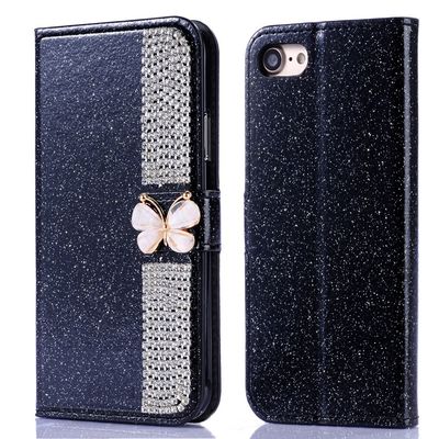 Flash bột điện đệm kim cương Inlay Case điện thoại cho Iphone Xr Xs 11 12 13 14 Pro Max Cell Cover
